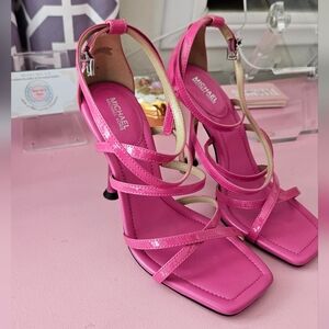 Michael Kors Imani Pink Heels Size 7